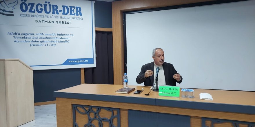 Batman’da ‘’Ümmet Olarak İmkan ve Sorumluluklarımız’’ konuşuldu