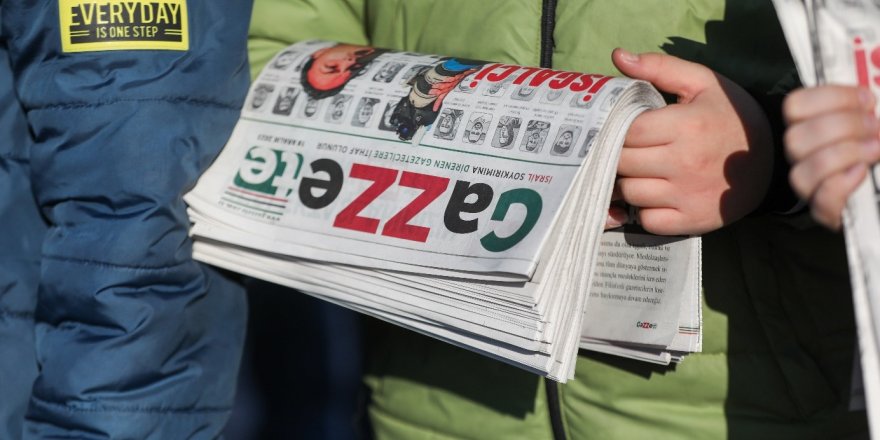 Katil İsrail’in öldürdüğü gazeteciler anısına “GaZZete”