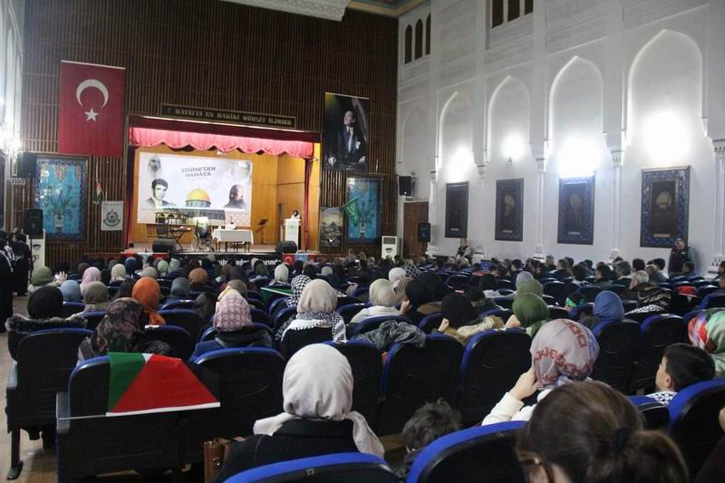 Edirne’de “Gazze’ye Ses Ver” gecesi düzenlendi