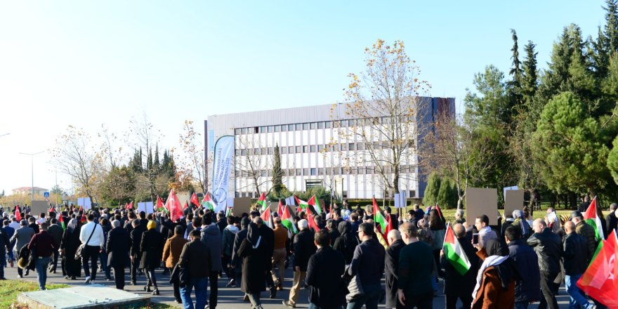 Maraşlı öğrencilerden Gazze’ye Selam yürüyüşü