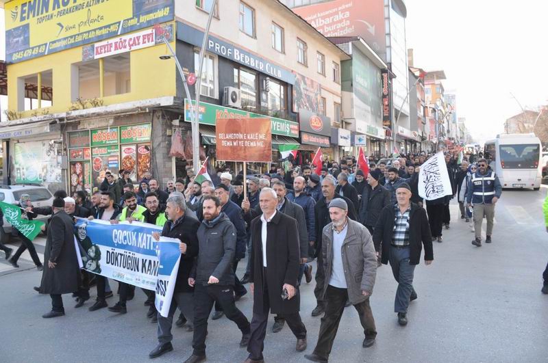 Muş’ta “Gazze’de zafer yakındır” yürüyüşü gerçekleştirildi
