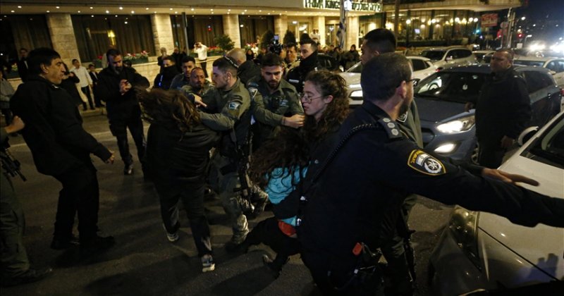 İşgal polisi savaş karşıtı Yahudilerin gösterilerine müdahale etti