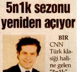 5N1K Sezonu Yeniden Açıyor