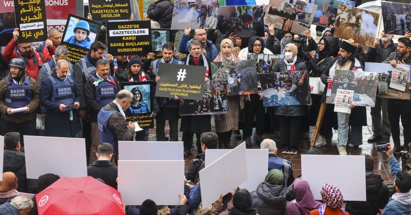 Siyonistlerin görevi başında katlettiği gazeteciler Ankara'da anıldı