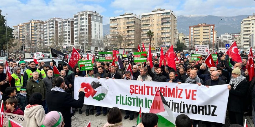 Kahramanmaraş'ta ABD, İsrail ve PKK lanetlendi