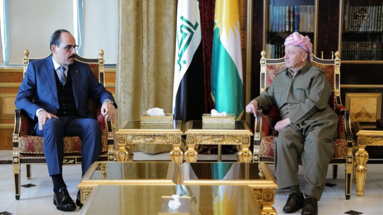 MİT Başkanı Kalın Barzani ile görüştü