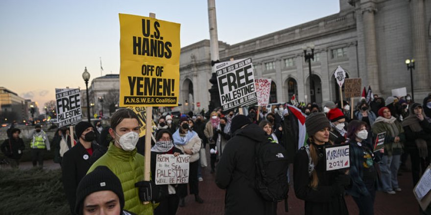 Washington'da "Gazze'de acil ateşkes" gösterisi
