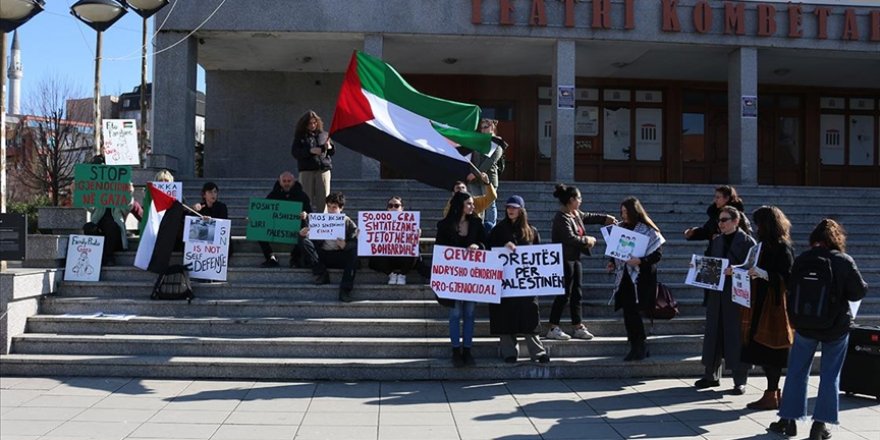 İsrail'in Refah kentine yönelik saldırıları Kosova’da protesto edildi