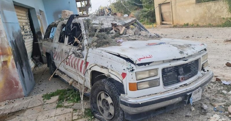 Katil İsrail Lübnan'da iki sağlık görevlisini katletti