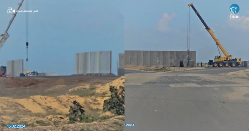 Sisi rejimi Mısır-Gazze sınırına duvar örüyor