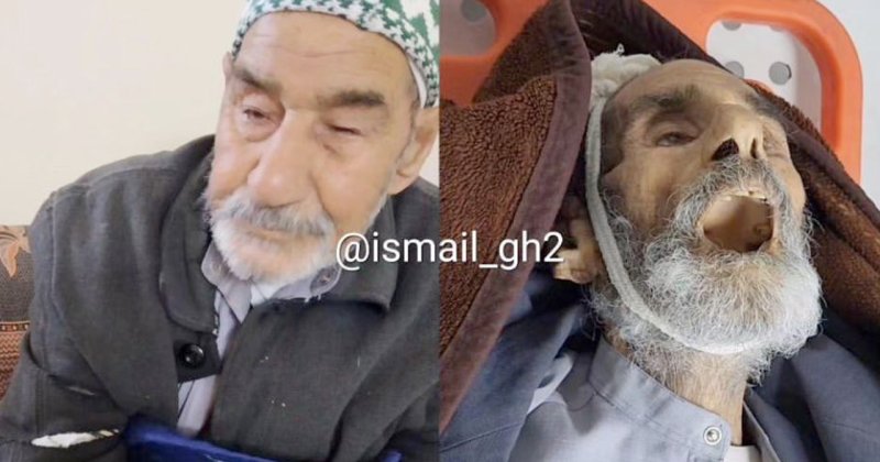 Gazze'de yaşlı bir adam açlıktan can verdi