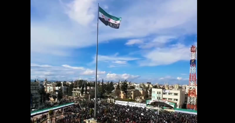 İdlib halkı Gazze ile dayanışma için meydanlarda!
