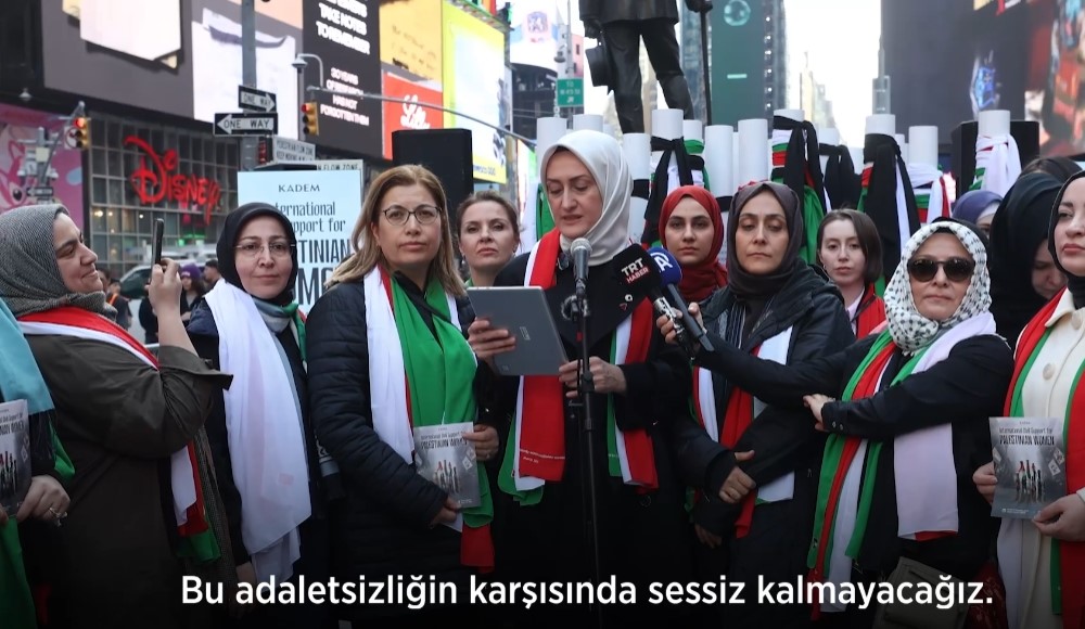 KADEM, New York’ta Filistinli kadınlarla dayanışma etkinliği düzenledi