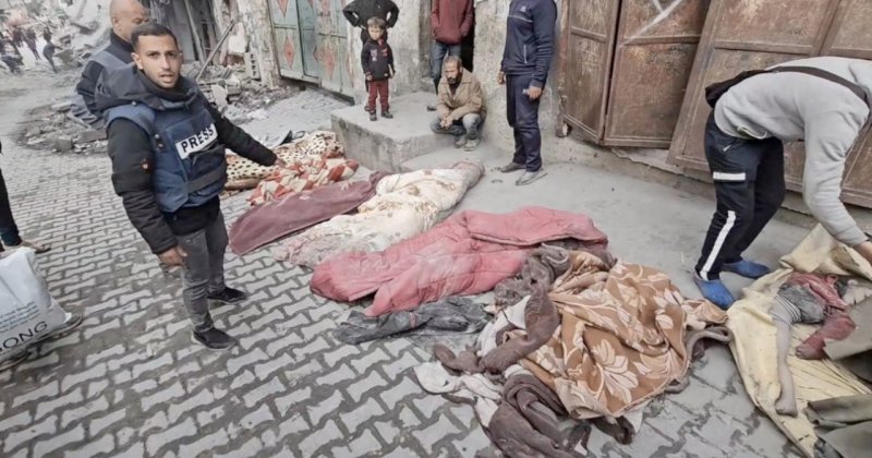 Katil İsrail Gazze'de son 24 saatte 10 toplu katliam gerçekleştirdi