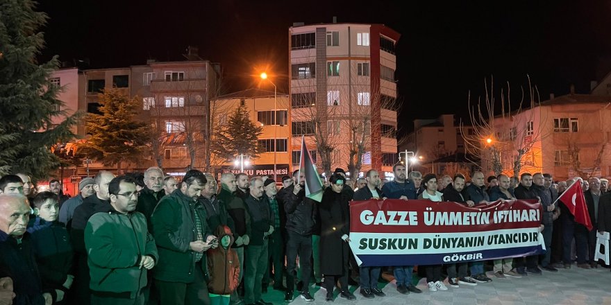 Suluova’da Gazze için basın açıklaması ve dua yapıldı