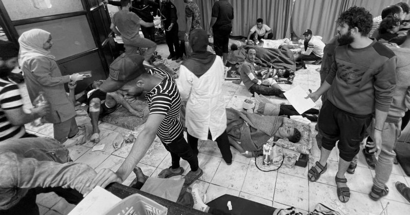 Siyonistler Şifa Hastanesi çevresindeki evleri hedef aldı, yaralıları alıkoydu