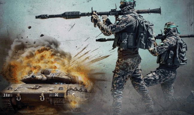 Kassam mücahitleri Merkava tankını imha etti