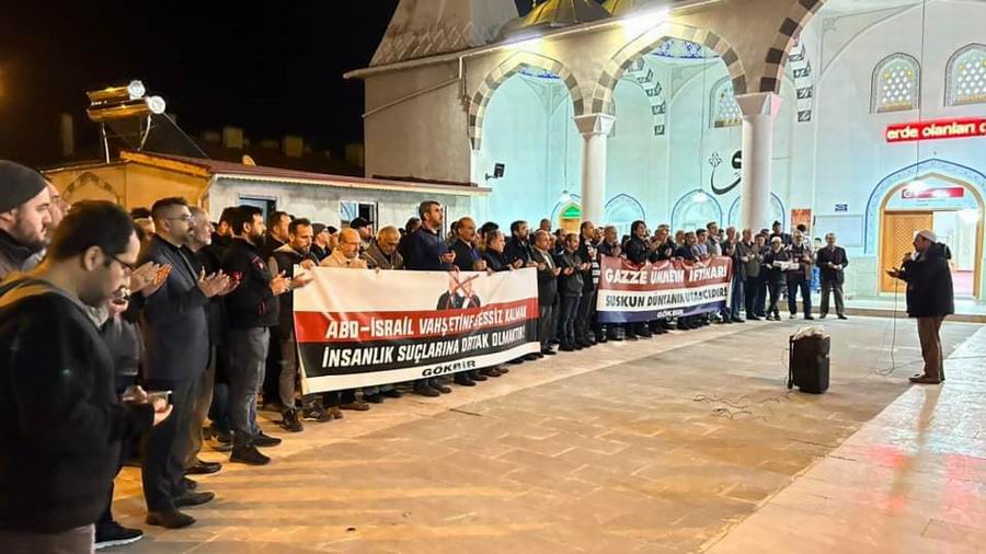 Amasya’da Gazze için eller semaya açıldı