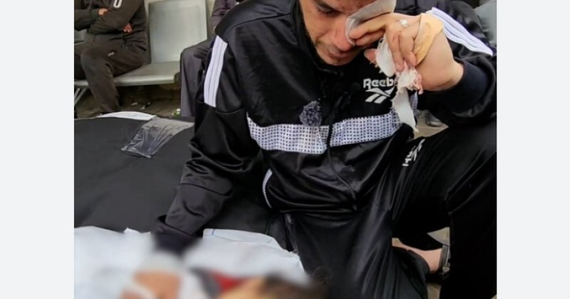 Gazzeli babanın öldürülen 2 kızına ve hamile eşine vedası