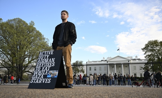 Beyaz Saray önünde Gazze için açlık grevi