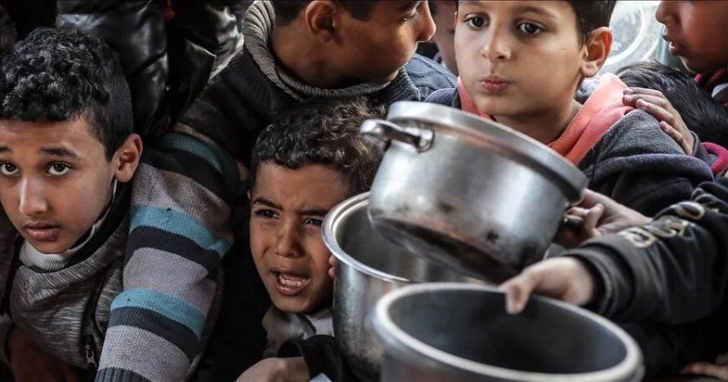 İsrail işgalinin beklendiği Refah'ta 600 bin çocuk açlıkla karşı karşıya