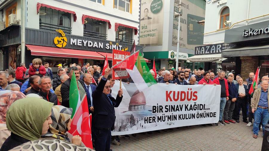 Kdz. Ereğli’de Gazze eylemi