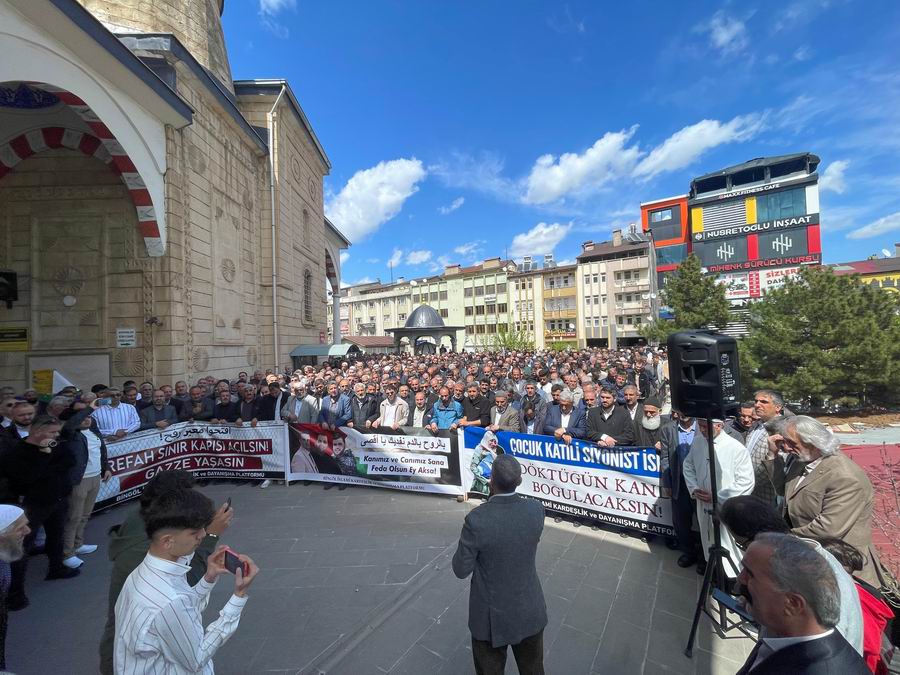 Bingöl’de Gazze ile dayanışma eylemi gerçekleştirildi