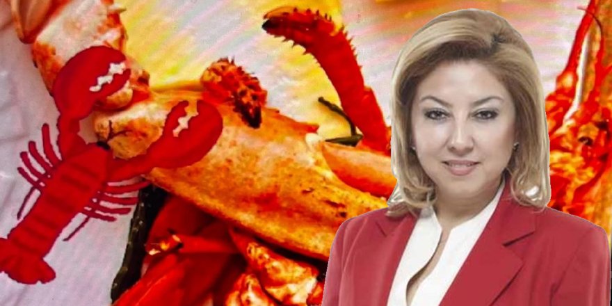 Istakoz ile poz veren AK Partili Şebnem Bursalı’ya tepki