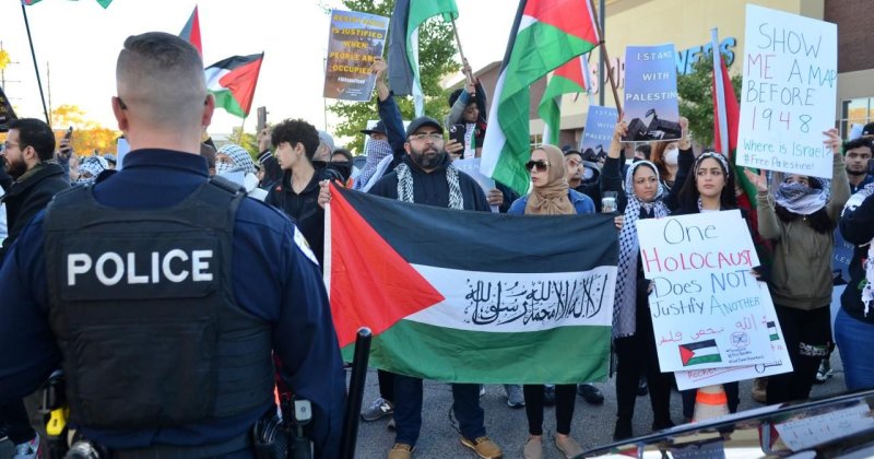 Kanada'da Filistin'e destek gösterisinde 21 kişi gözaltına alındı
