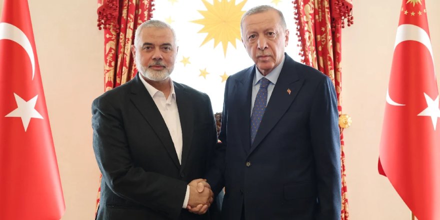 Cumhurbaşkanı Erdoğan, İsmail Heniyye’yi ağırladı