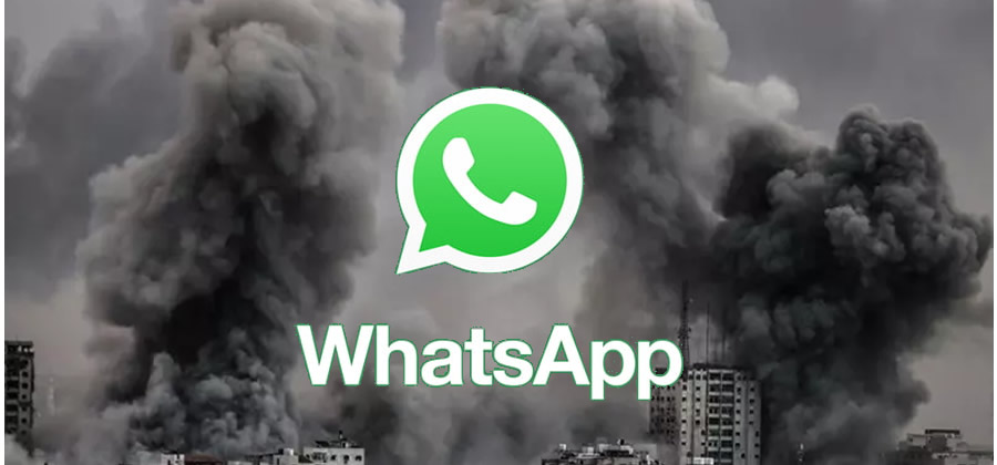  WhatsApp Gazzelilerin konumunu paylaşıyor katil İsrail füze yağdırıyor