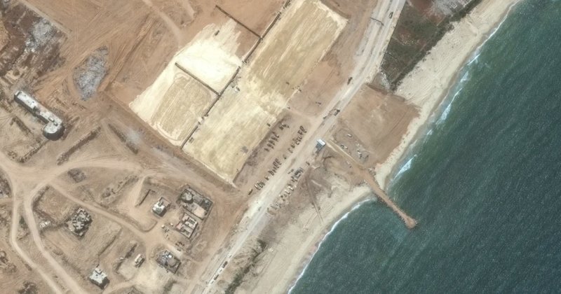 ABD Gazze'de geçici bir liman inşasına başladı