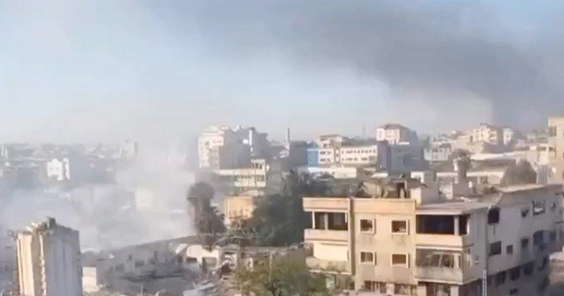 Katil İsrail Gazze'nin güneyinde yeni bir saldırı başlattı