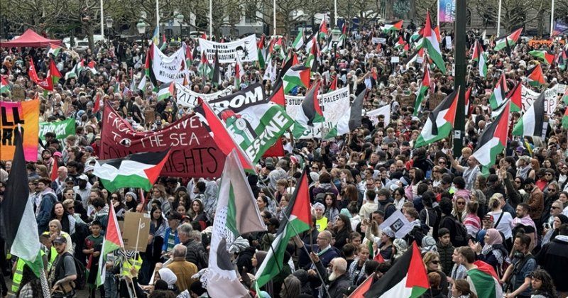 Malmö'de İsrail'in Eurovision Şarkı Yarışması'na katılımına yönelik protestolar sürüyor