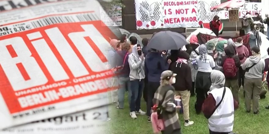 Alman Bild gazetesi katil İsrail'i protesto eden akademisyenleri hedef gösterdi