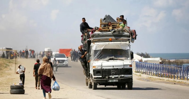 Refah'ta göçe zorlanan Filistinlilerin sayısı 630 bini geçti