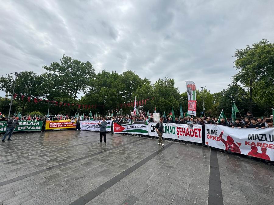 Saraçhane'de Gazze haykırışı: Türkiye Hamas’la gurur duyuyor!