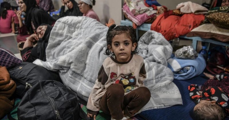 Refah'ta son 3 haftada 1 milyon Filistinli yerinden edildi