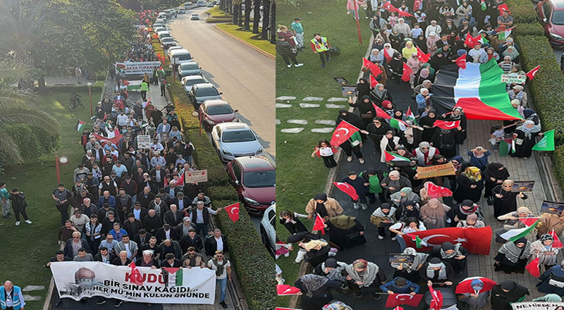 Kdz. Ereğli’de Gazze’ye destek yürüyüşü