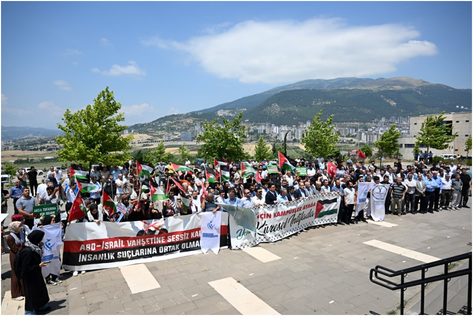Sütçü İmam Üniversitesi’nde siyonist İsrail’in Refah katliamı lanetlendi