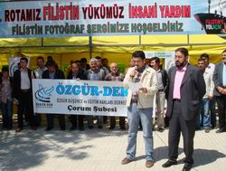 Çorum Özgür-Der, Rotasını Filistin'e Çevirdi