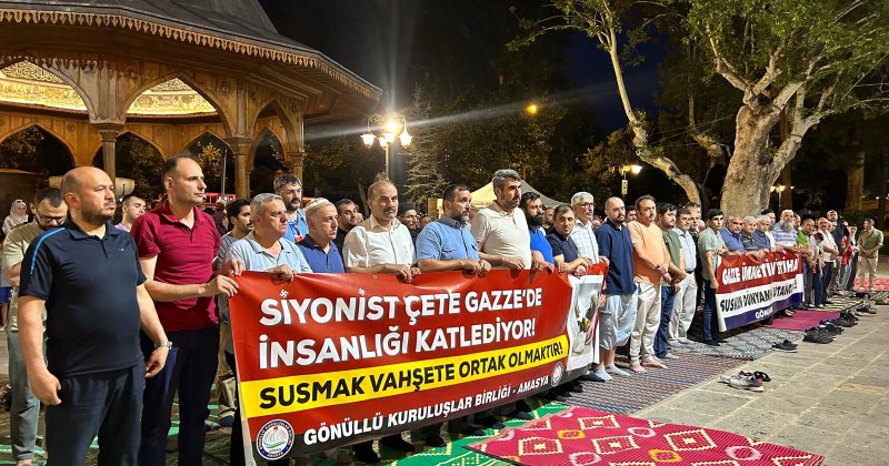 Amasya’da Gazze için kunut programı düzenlendi