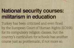 National Security Courses: Militarism In Education