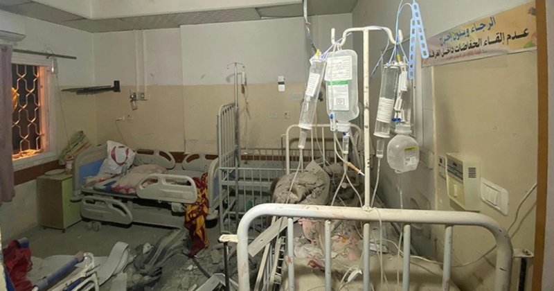 Gazze'deki Kemal Advan Hastanesi'nde sadece ilk yardım hizmeti verilebiliyor