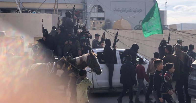 Kassam Tugayları Gazze sokaklarında