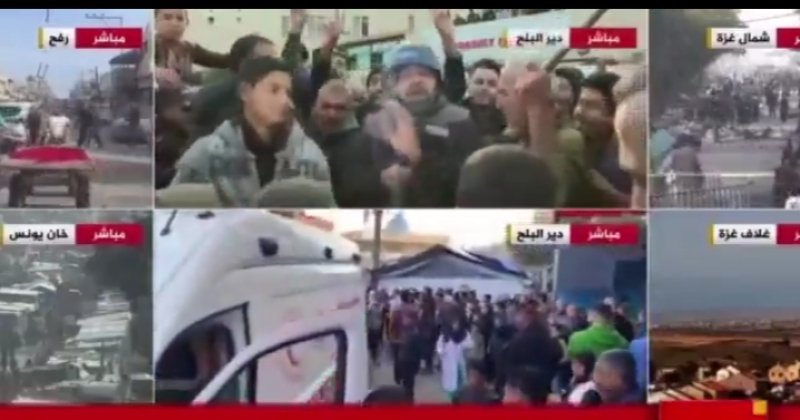 Gazze halkı sokaklarda "Suriye ve Gazze özgür" sloganları atıyor