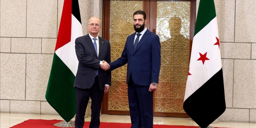 Filistin Başbakanı Mustafa, Suriye'deki yeni yönetimin lideri Şara ile görüştü