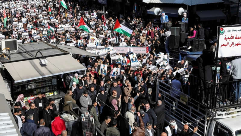 Ürdün, Filistinlilerin kendi topraklarına sürülmesi halinde İsrail ile savaşa hazır