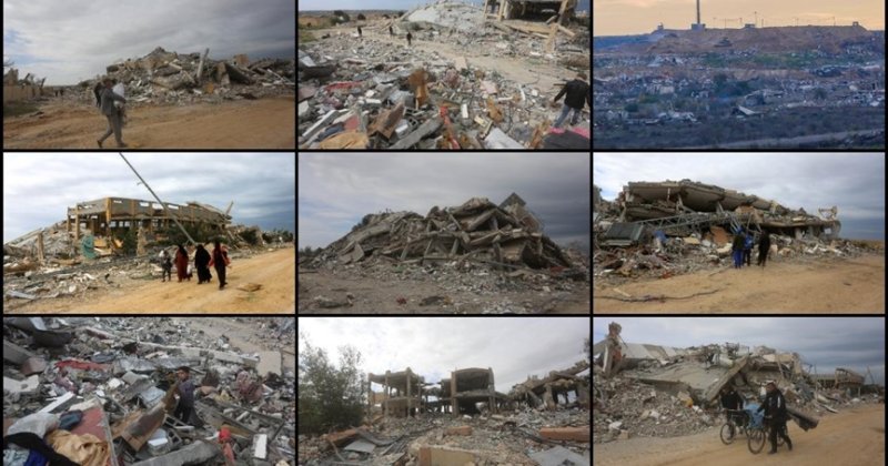 Netzarim Koridoru'ndan geriye büyük bir yıkım kaldı