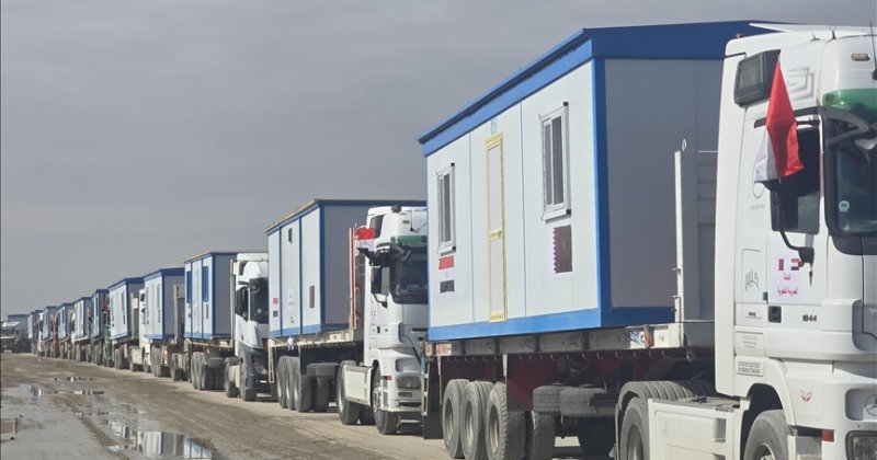 Gazze'deki hükümet: Refah Sınır Kapısı'nda bekleyen konteyner evler henüz bölgeye ulaştırılmadı